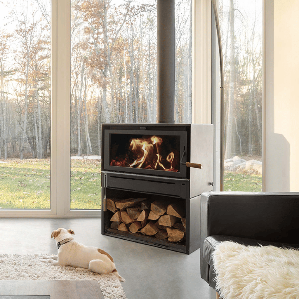 Wood Stove Boxer 24.1, Metallic Black