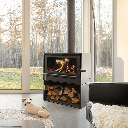 Wood Stove Boxer 24.1, Metallic Black