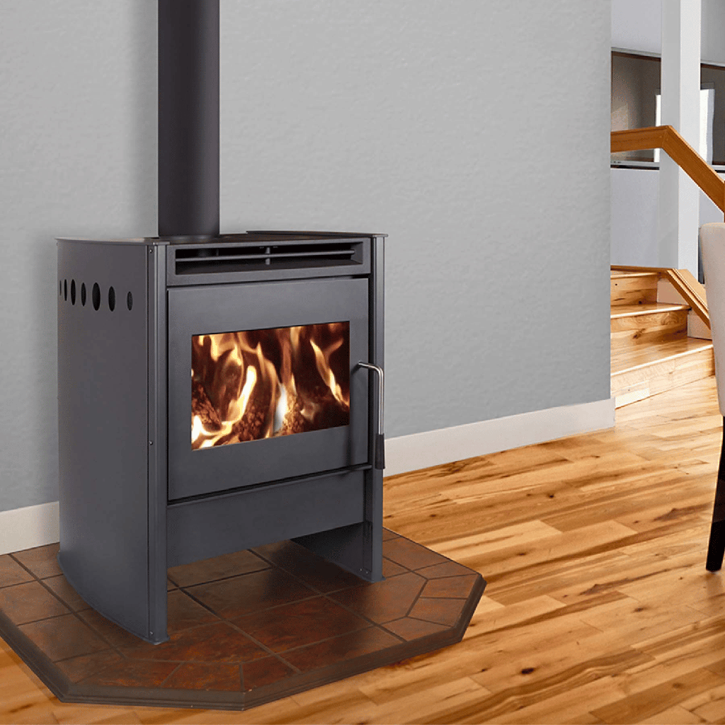 Wood Stove Chinook 30.2, Metallic Black