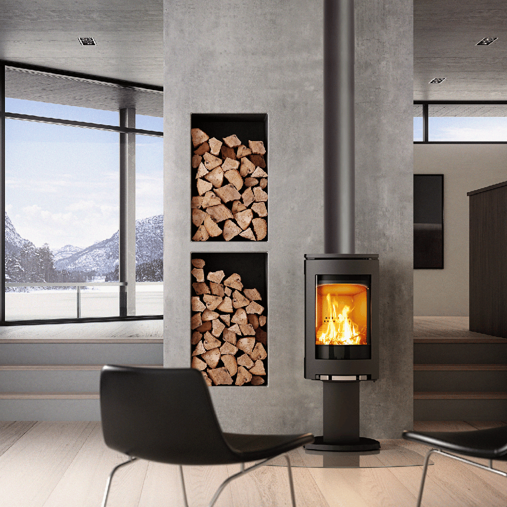 Gas Stove GF370 DVII, NG, IPI, Matte Black
