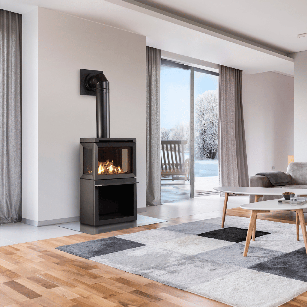 Gas Stove GF520 DV, NG, IPI, Matte Black