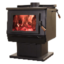 Wood Stove Princess 32, Metallic Black