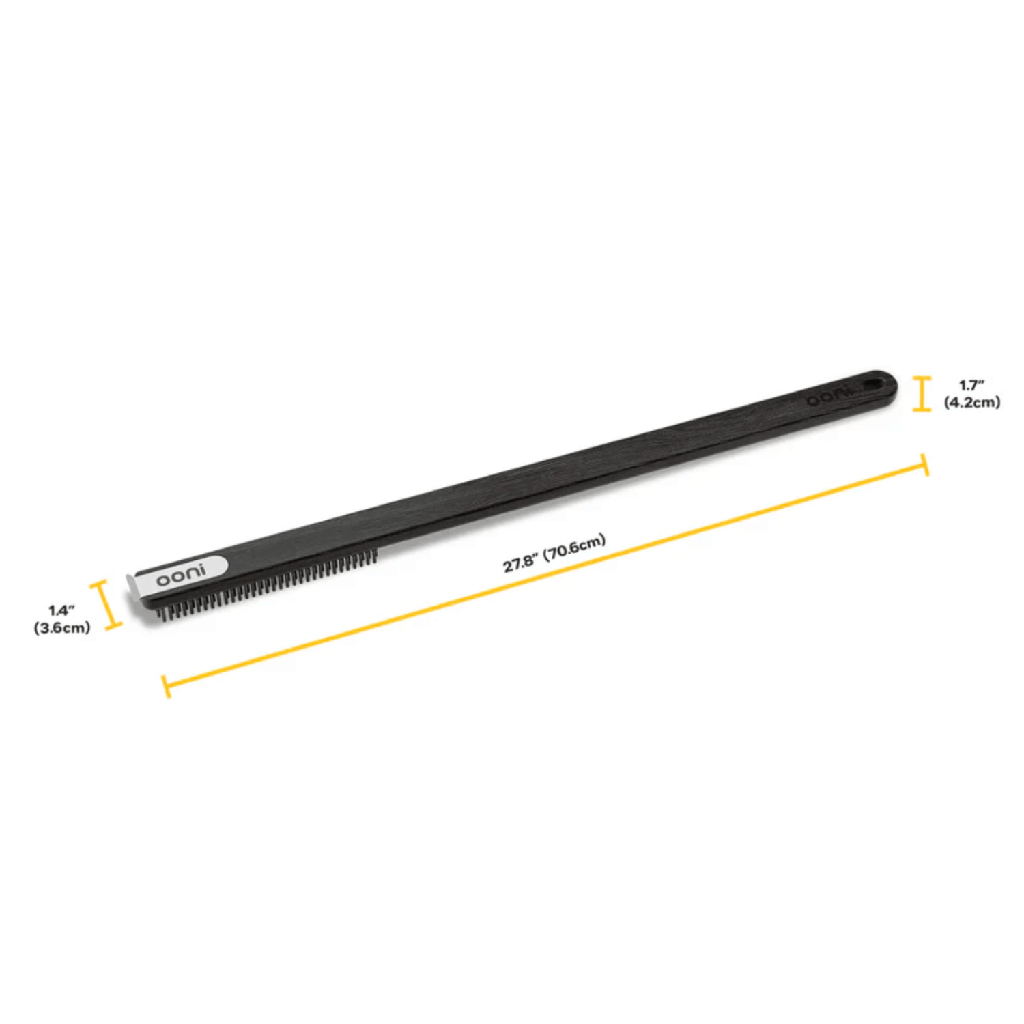 Long brush for pizza oven
