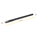 Long brush for pizza oven