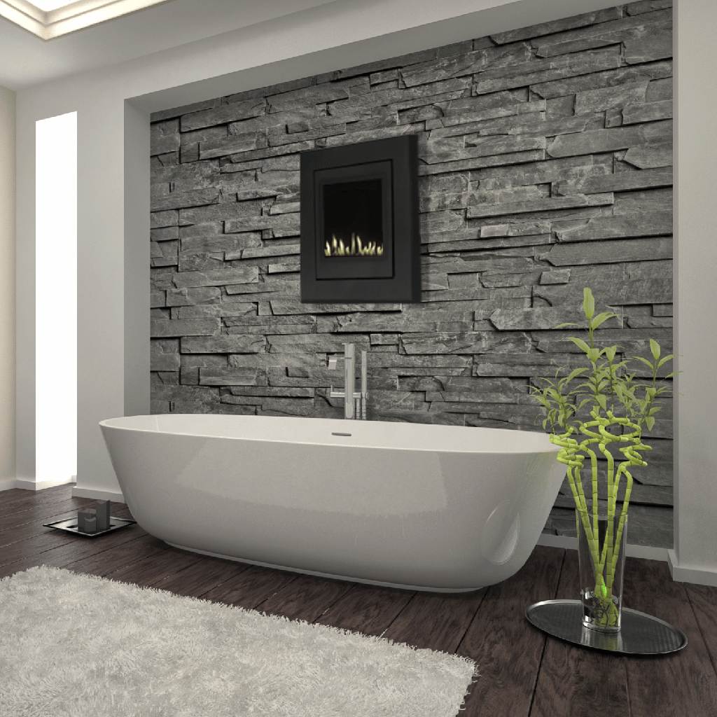 Gas Fireplace Brigantia Eloquence 24, NG, Black