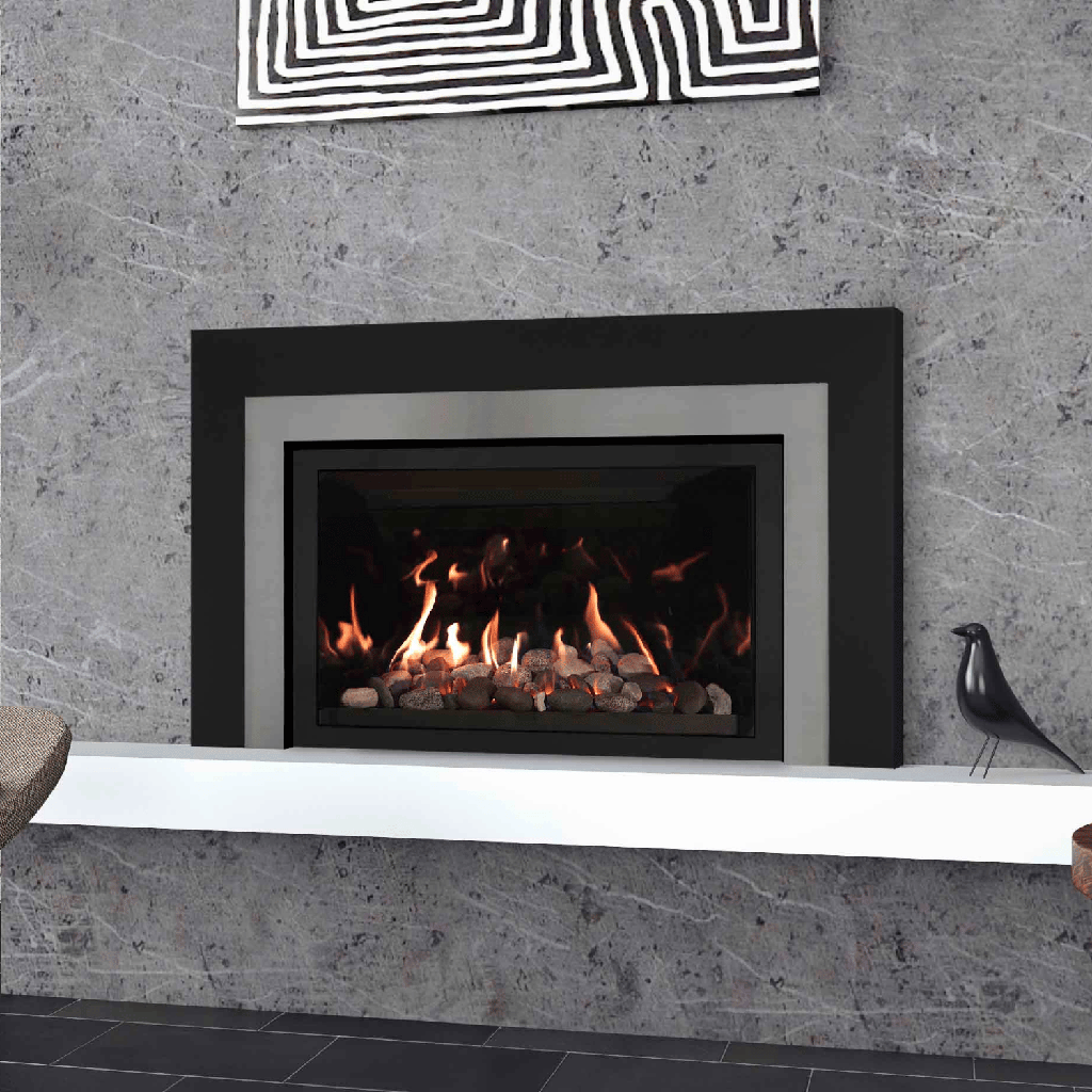 Gas Insert Fireplace Chantico 31, NG, Contemporary