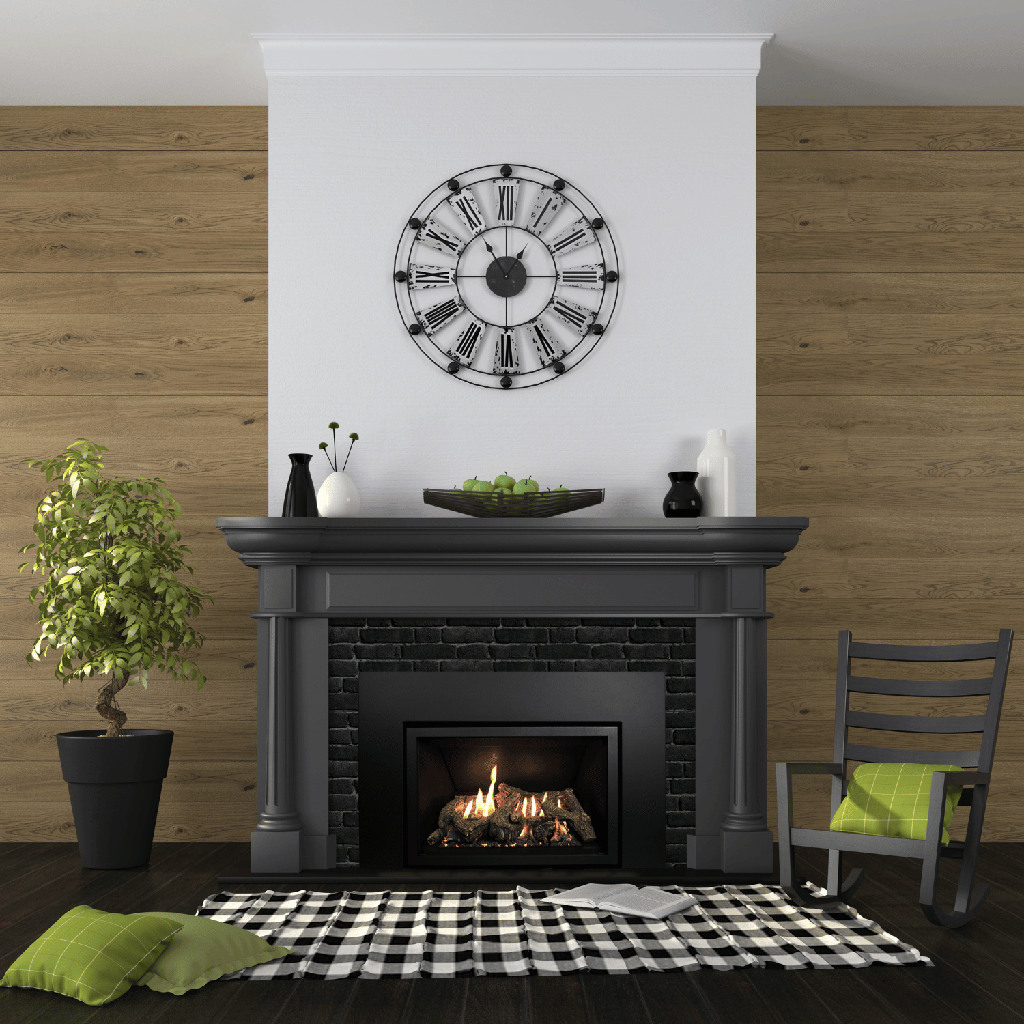 Gas Insert Fireplace Chantico 31, NG, Traditional