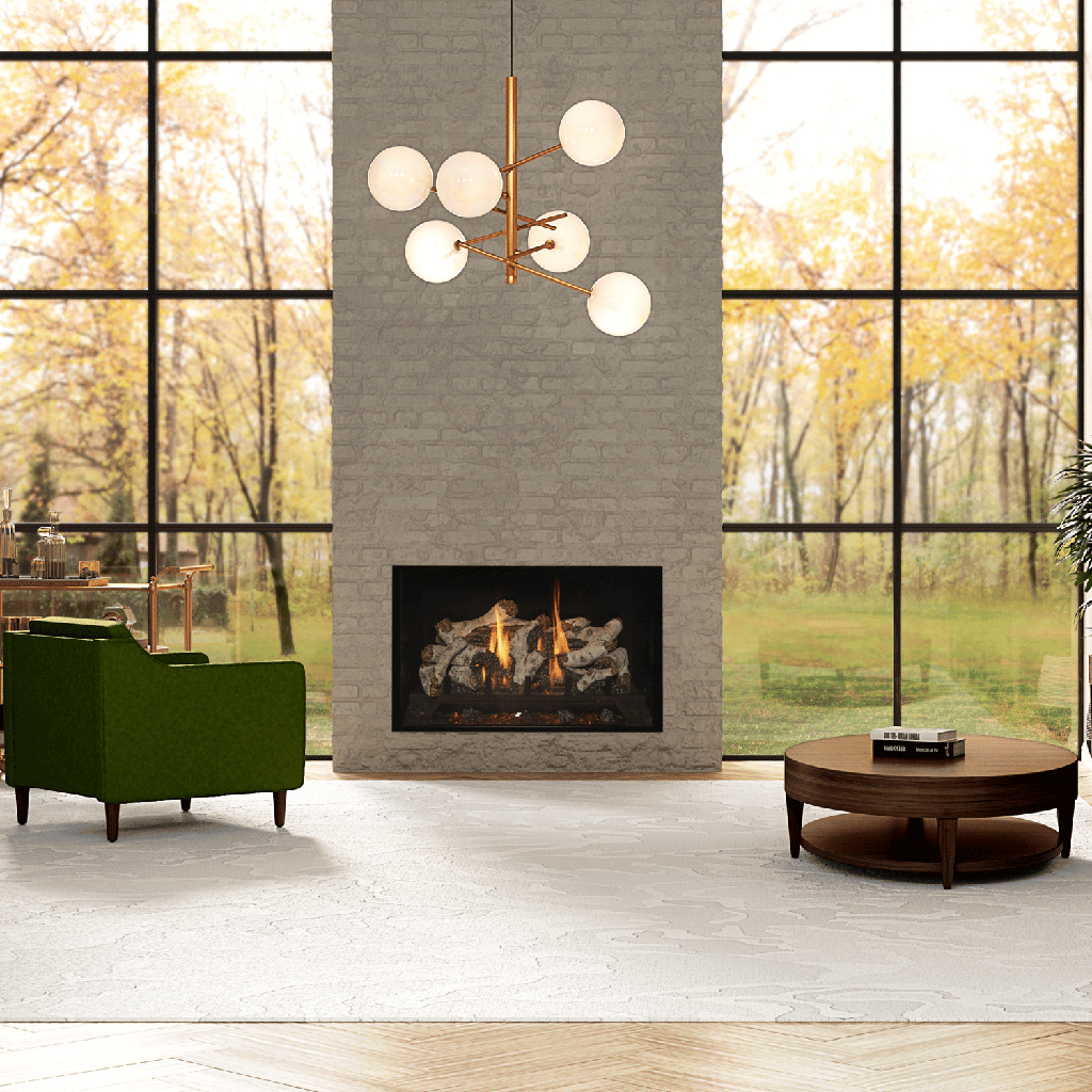 Gas Fireplace Bellingham 38, NG, Birch Logs
