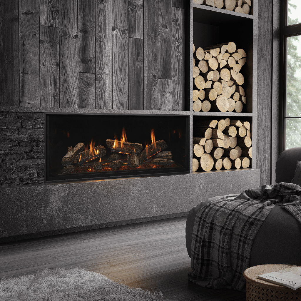 Gas Linear fireplace Nordik 48TL, NG