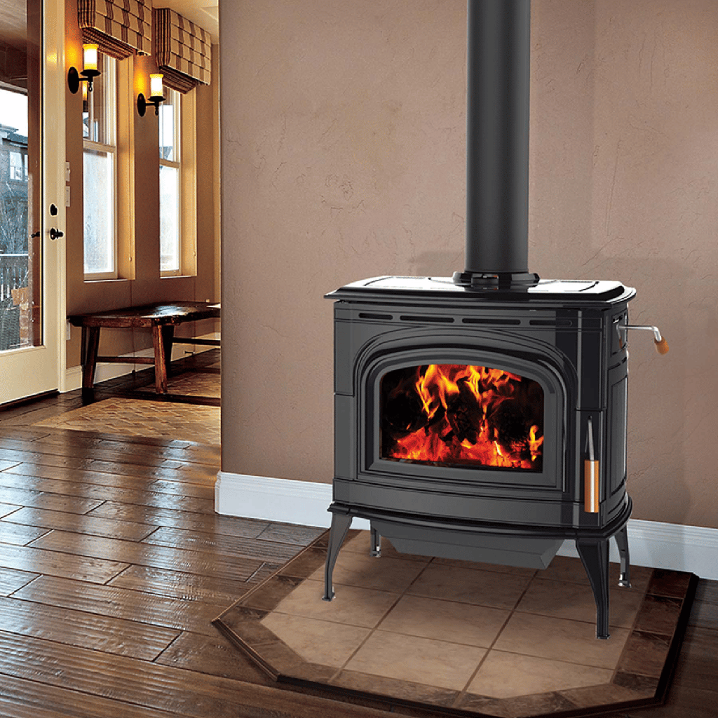 Wood Stove Ashford 20.2, Metallic Black