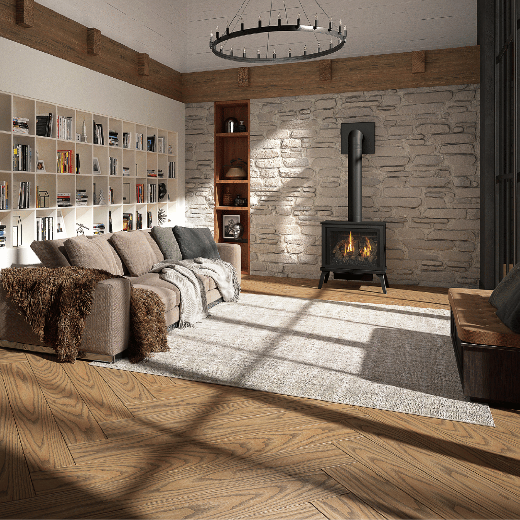 Gas Stove Lakefield XL, NG, IPI, Logs
