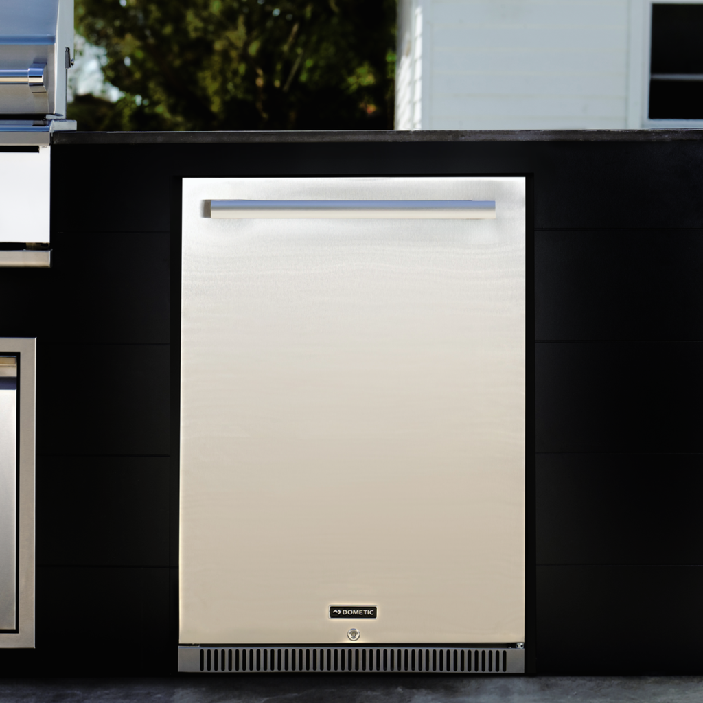 Outdoor Refrigerator, 24", Black
