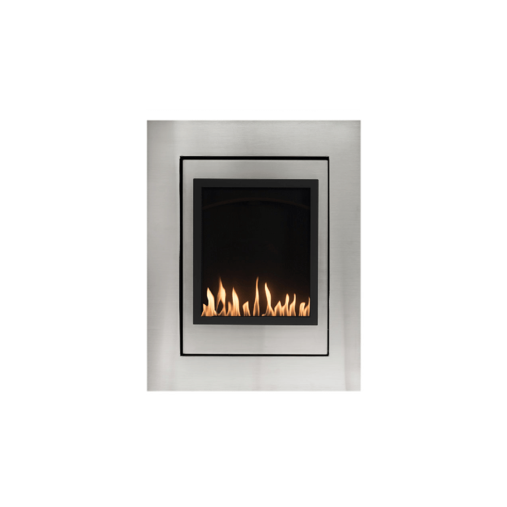 Gas Fireplace Brigantia Eloquence 24, NG, Brushed Nickel - SO