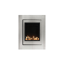 Gas Fireplace Brigantia Eloquence 24, NG, Brushed Nickel - SO