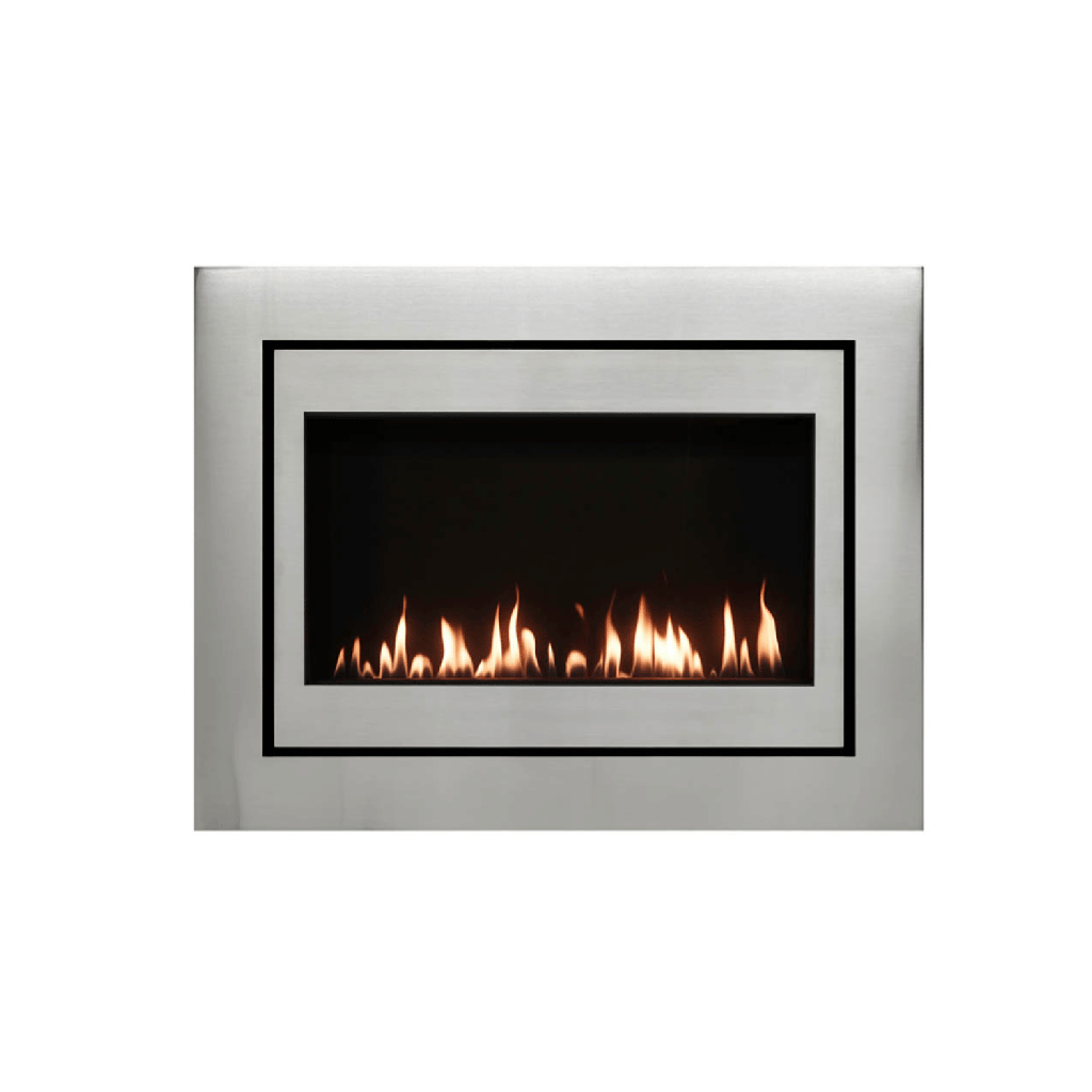 Gas Fireplace Brigantia Perfection 35, NG, Brushed Nickel - SO