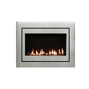Gas Fireplace Brigantia Perfection 35, NG, Brushed Nickel - SO