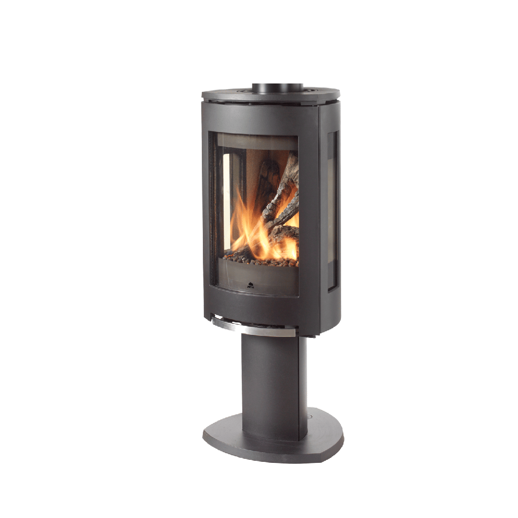 Gas Stove GF370 DVII, NG, IPI, Matte Black