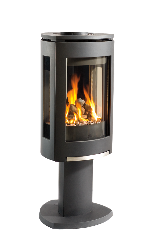 Gas Stove GF370 DV, NG, MV, Matte Black