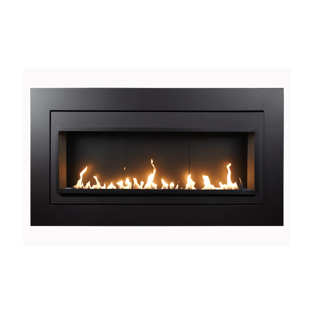 Gas Linear Fireplace Brigantia Excellence 57, NG, Black - SO