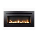 Gas Linear Fireplace Brigantia Excellence 57, NG, Black - SO