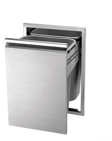 Double Waste Drawer, 18", with two trash cans